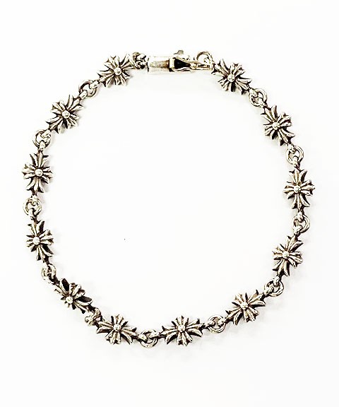 Chrome Hearts Tiny E & CH Plus Silver Bracelet 92… - image 1