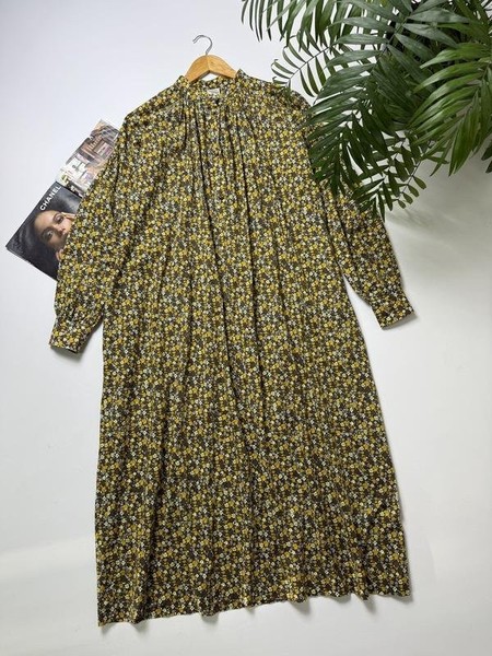 Women Baum und Pferdgarten Dress Multicolor Cotton