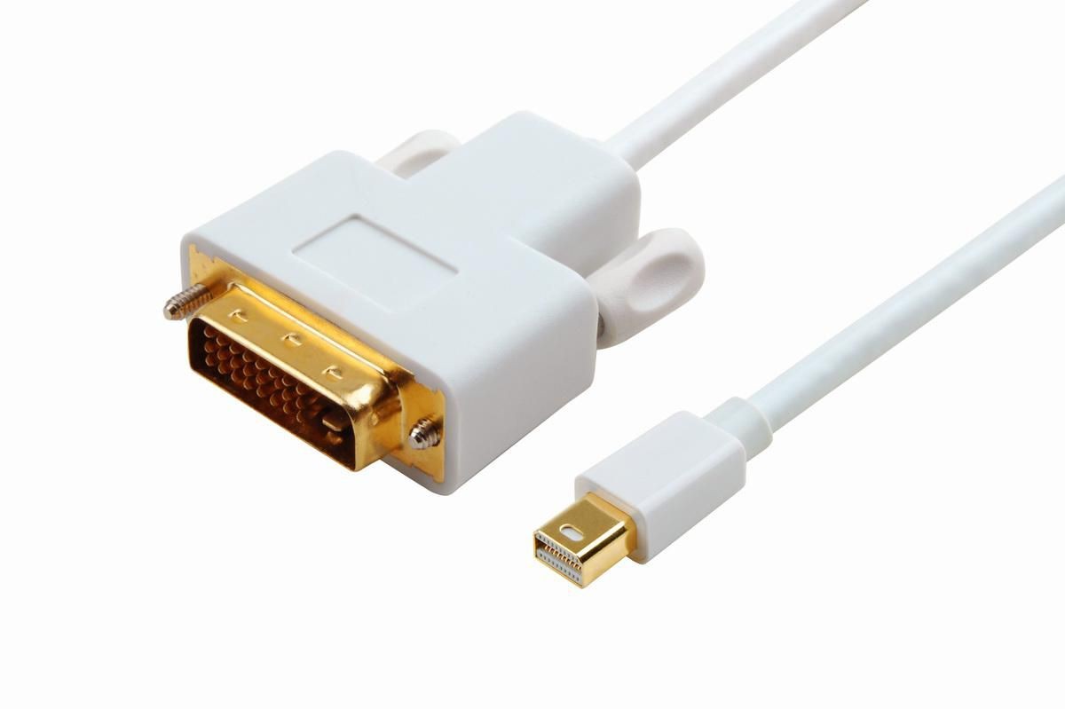 MicroConnect MDPDVI1 Mini DisplayPort 1.2 to DVI-I Cable 1m Gold-Plated Full HD