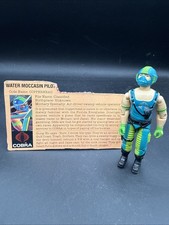 Vintage 1984 GI JOE ARAH Complete WATER MOCCASIN PILOT Code Name COPPERHEAD