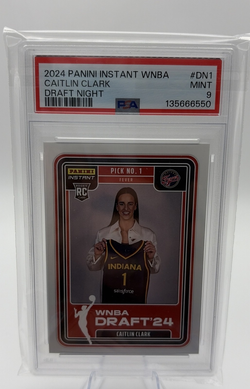 2024-25 Panini Instant WNBA - Draft Night Caitlin Clark #DN-1 /45316 (RC) PSA 9