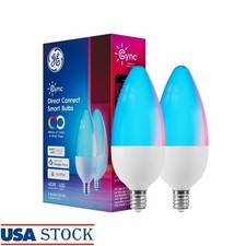 Cync Smart Bulbs Energy Efficient Color Changing LED Light Bulbs 2-Pack New