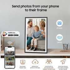 Digital Picture Frame Powered by Nixplay, 15.6" Large Wifi Digital Photo Fram...