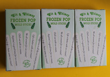 WILLIAM & SONOMA WITT & WHIMSY FROZEN POP MOLD STICKS 3 BOXES