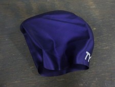 TYR Sport Long Hair Silicone Swim Cap - Purple - Used - Acceptable