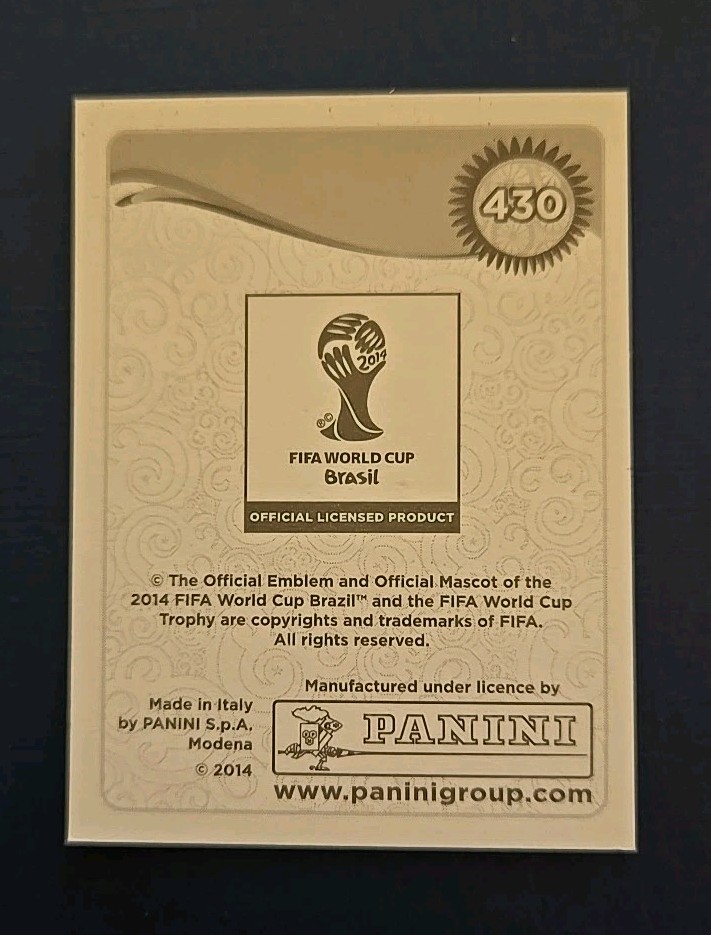 2014 Panini FIFA World Cup Brazil LIONEL MESSI #430 World Cup Sticker Argentina  view 2