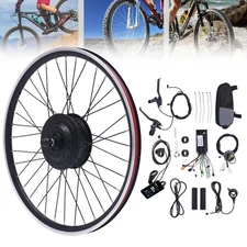 24" 500W 36V E-Bike Front Wheel Electric Bicycle Hub Motor Conversion Kit LCD