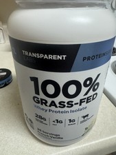 Transparent Labs 100% Grass Fed Whey Protein Isolate French Vanilla 25 Servings