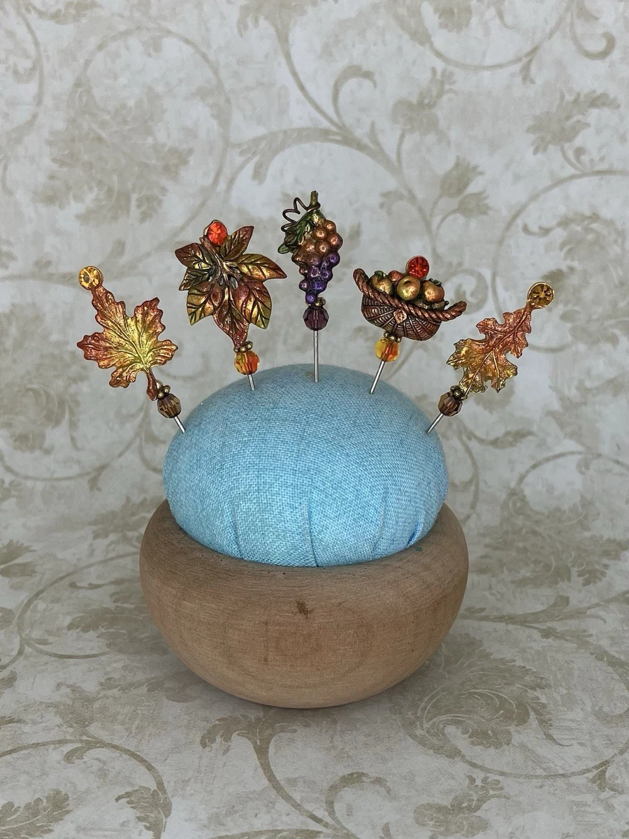 Handmade Set of 5 Counting Pins •Autumn• Cross Stitch Accessory
