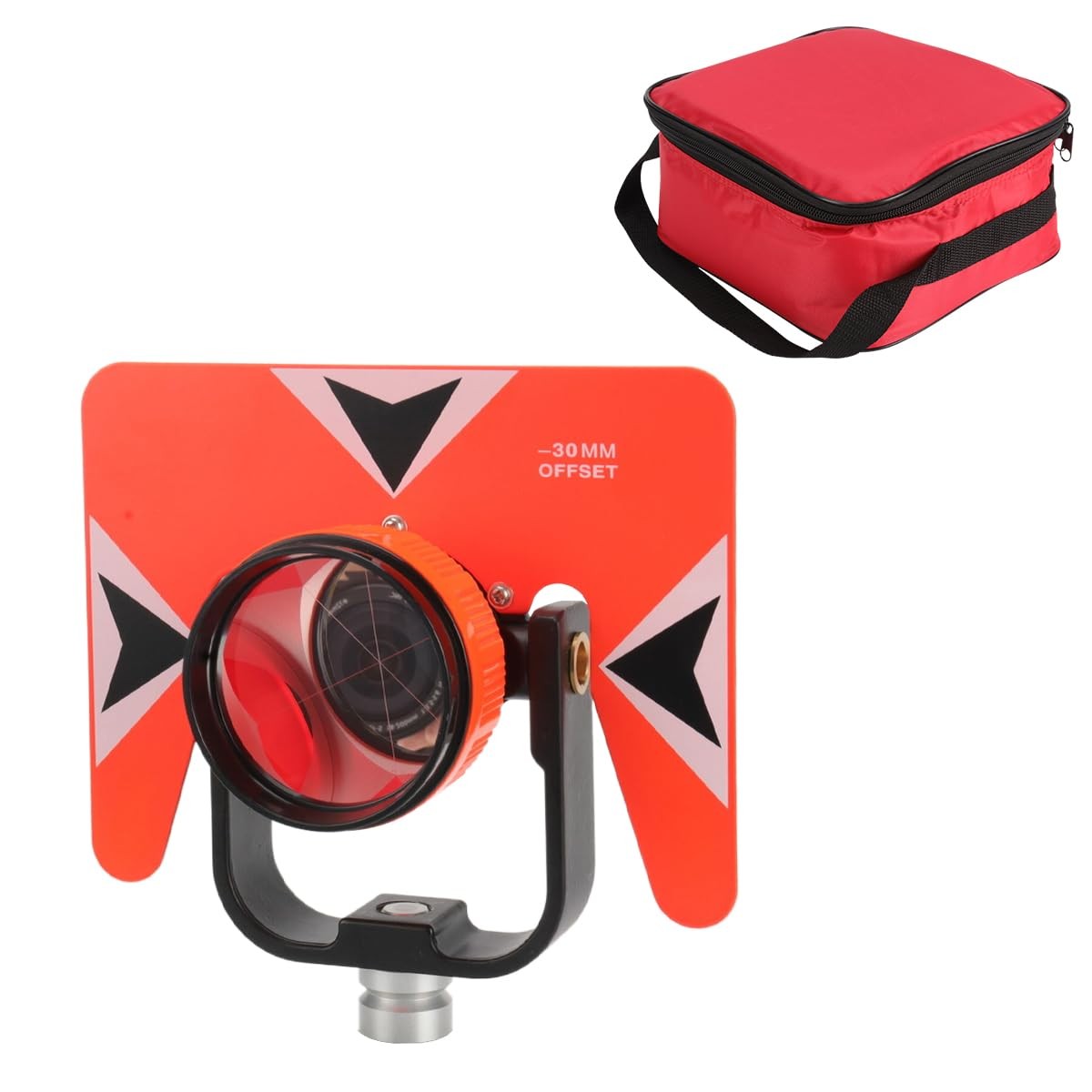 All-Metal Single Tilt Prism for Total Stations | Surveying Metal Prism with 0...