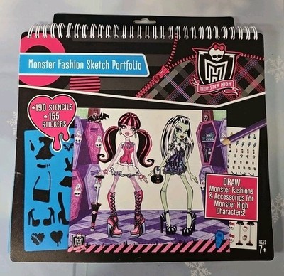 Party Destination Monster High Portfolio Sketch Book Unused