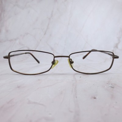 Success SS-352 Antique Brown Rectangular Eyeglass Frames Mens 54-17-135 Metal