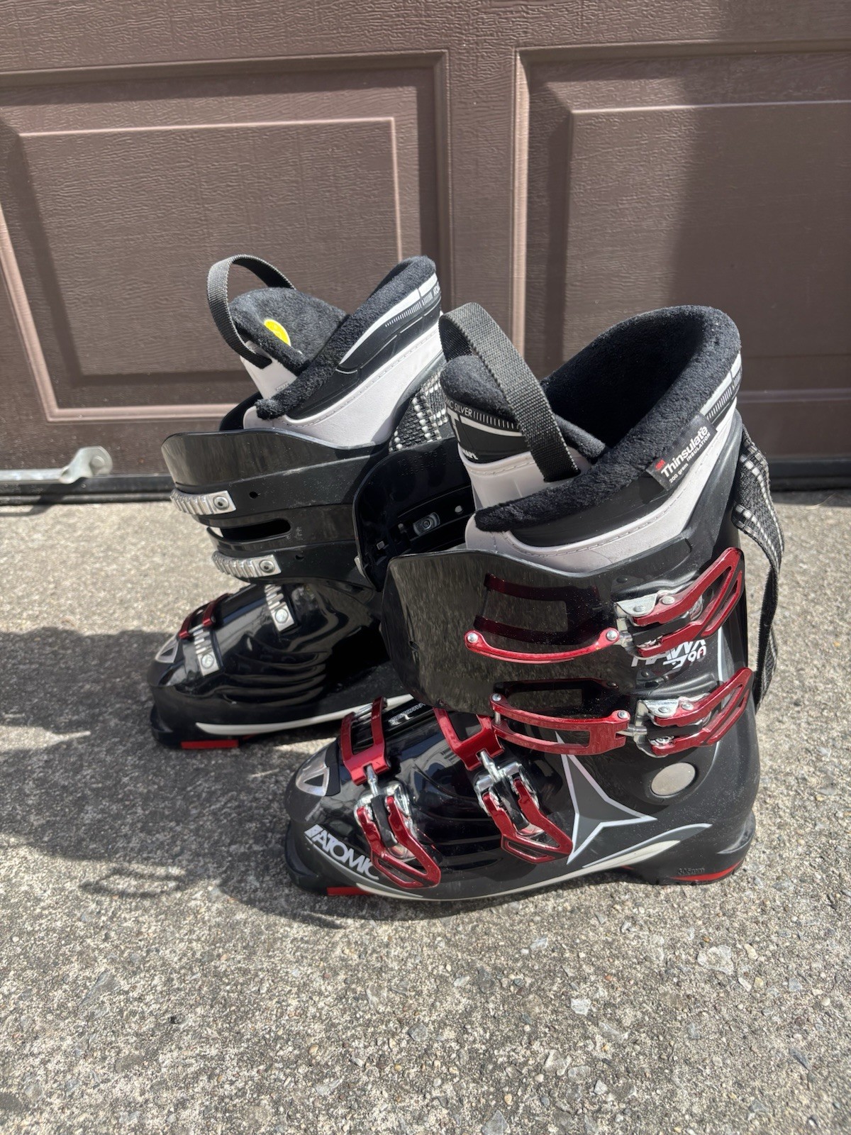 SALOMON ATOMIC HAWX 90 SCARPONI DA SCI UOMO NERO ROSSO MISURA 26 26 5 305mm