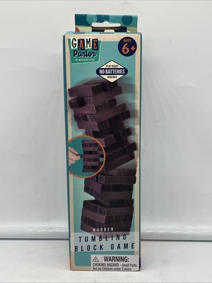 Meridian Point Game Parlor Wooden Tumbling Block Tower Game Classic Fun Ages 6+
