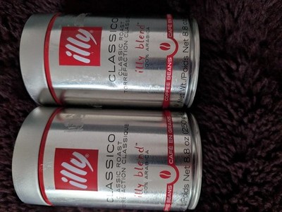 Lot 2 Illy Ground Coffee Classico Classic Perfectly Roasted 8.8 oz Cans 05/2026