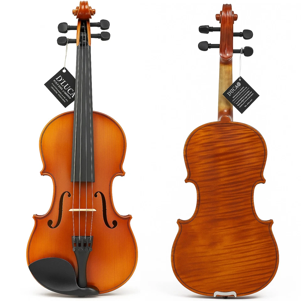 D'Luca Strauss Professional Violin Outfit 4/4 with Case, Strings and Tuner - Image 3 of 4