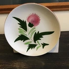 🌿VTG STANGL POTTERY PINK THISTLE PATTERN BREAD & BUTTER PLATE 6 1/4"