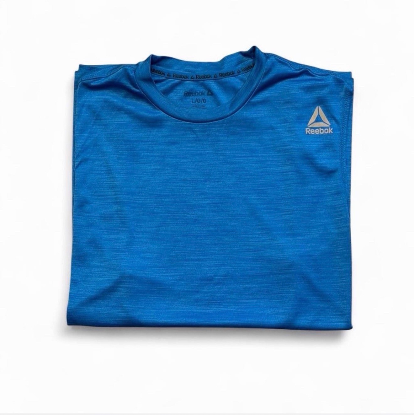 Reebok Tank Top Mens L Blue Sleeveless Athletic Workout Gym Shirt