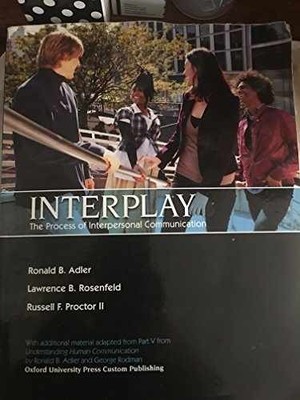 Interplay Custom Edition Bronx - Paperback, by Adler - Acceptable r