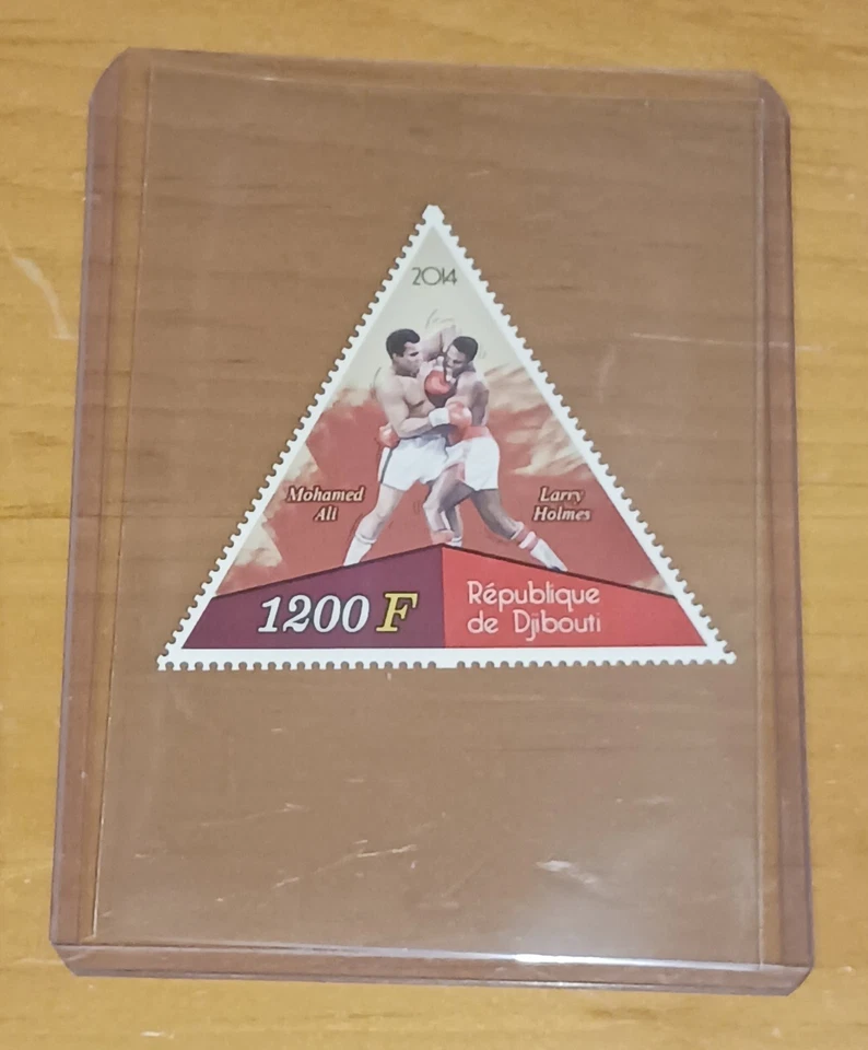 MUHAMMAD ALI - 2014 Republique De Djibouti 1200F stamp + Larry Holmes - Image 3 of 3
