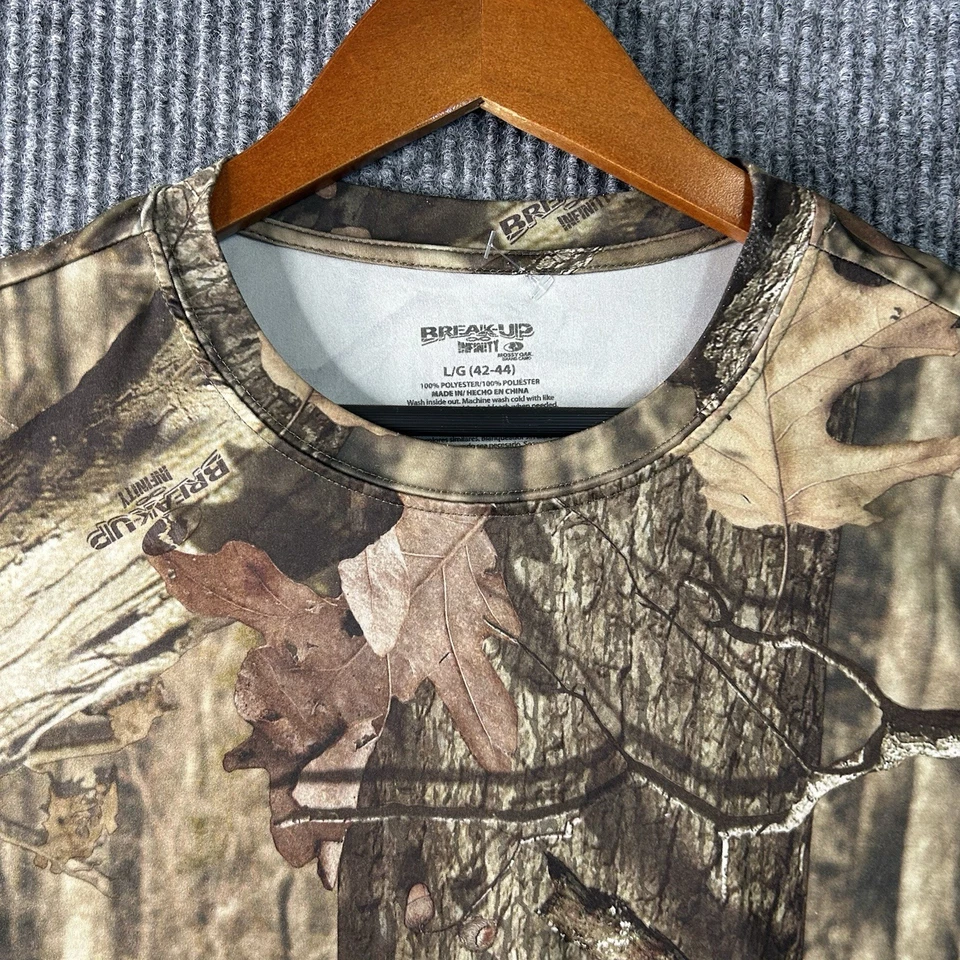 Camiseta de caza para hombre grande Break Up Infinity camuflada roble musgo nueva sin etiquetas Foto 2 de 4