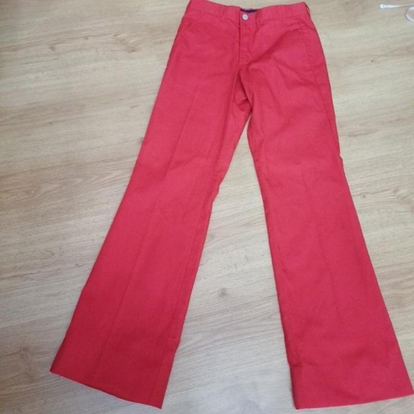 Women Freeman Porter Trousers Red Polyester 32 /