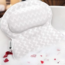 Bath Pillow Ergonomic Support Cushion for Tub Neck Head Shoulder 80