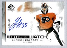 Aleksei Kolosov 2024-25 SP Authentic Future Watch Horizontal Rookie Auto /599