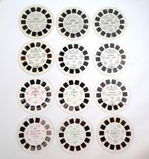 View-Master Lot of 4 Complete 3 Reel Sets Batman, Lion King, Pocahontas, Pooh