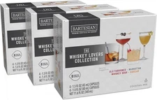 Bartesian 24-Pack Whiskey Lovers Mixer Capsules for Cocktail Stainless Steel 