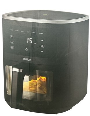 Digitale Heißluftfritteuse 6 Liter mit Sichtfenster