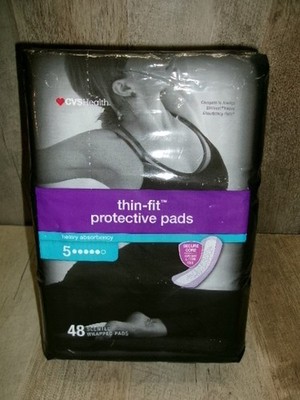 CVS Health Size Thin Fit Protective Pads Heavy Absorbency 48Ct Scented Pad 
