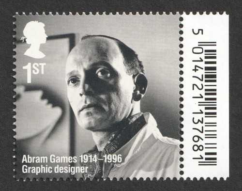 2014 Marginal 1st Abram Games, Grafikdesigner. Bemerkenswerte Leben. UM SG 3588