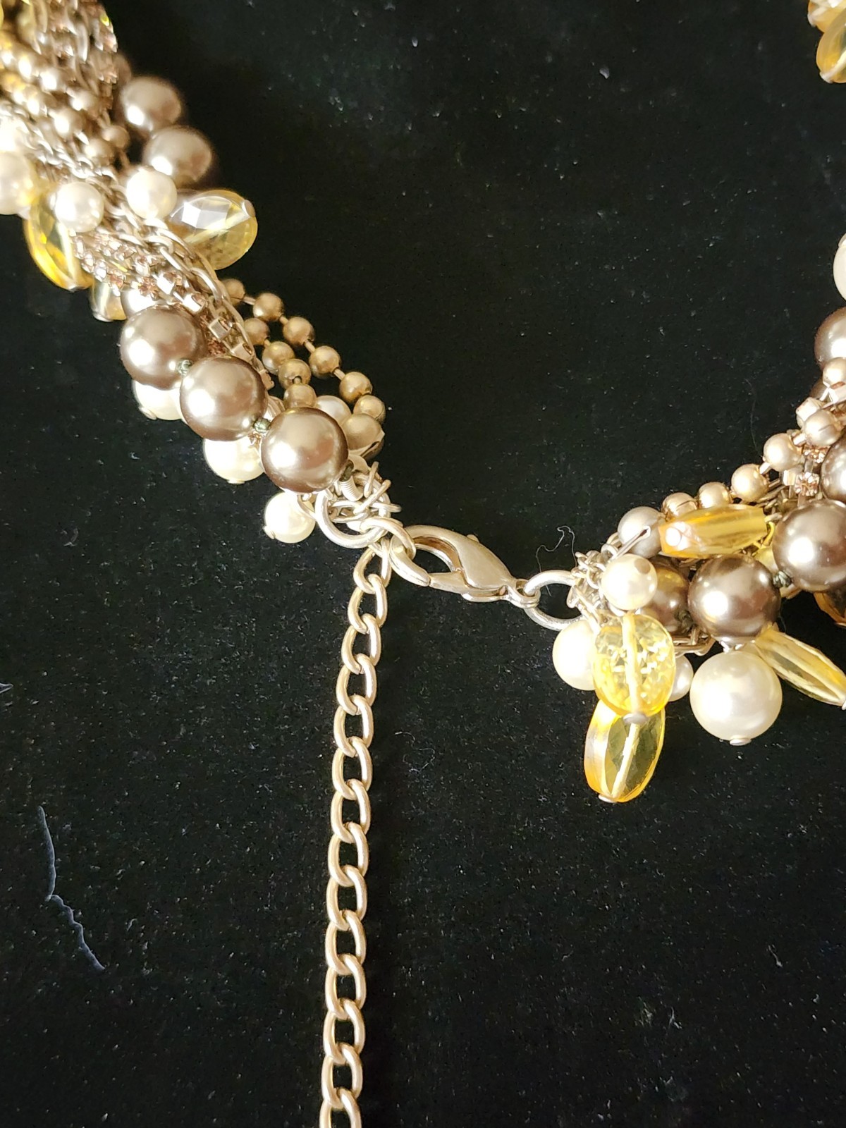 Talbots Multi-Strand Chunky Statement Necklace Go… - image 7