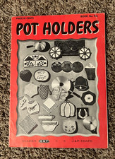 Vintage 1943 Coats & Clark Crochet Pot Holder Pattern Book  No 196, GC!