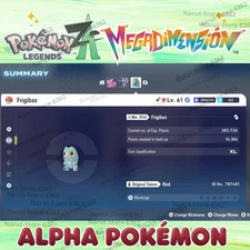 Alpha Frigibax MEGA DIMENSION  SHINY OR NON SHINY 🌟 6IV🔥Pokemon Legends ZA 🌟