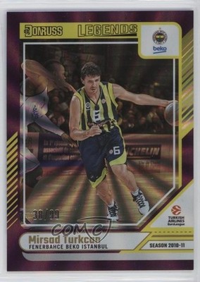 2024-25 Panini Donruss EuroLeague Legends Purple Laser 38/99 Mirsad Turkcan 14mf