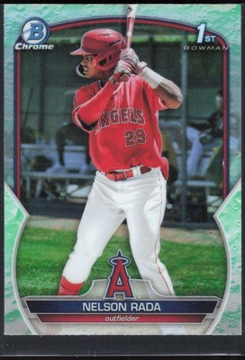 2023 Bowman - Chrome Prospects Lunar Glow Refractors Nelson Rada BCP-132 Angels