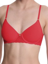 NEW Natori Bliss Perfection Contour Underwire Bra in Red Women's Size 30DDD