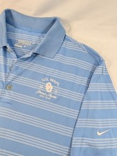 Nike Golf Tour Performance Dri-Fit Medium Jimmy Austin Golf Club OU Blue Striped