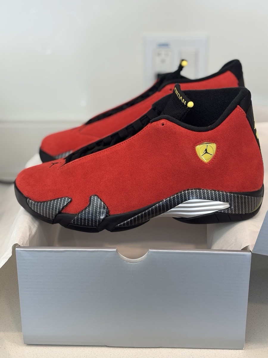 Nike Air Jordan 14 XIV Ferrari Red Suede NIB