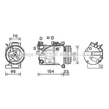 Kompressor Klimaanlage Klimakompressor für Volvo V60 V70 III BW S60 II AS