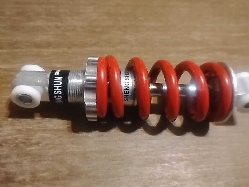Shengshun MTB Coil Rear Shock 125mm Eye-to-Eye x 35mm Stroke w/ Spring