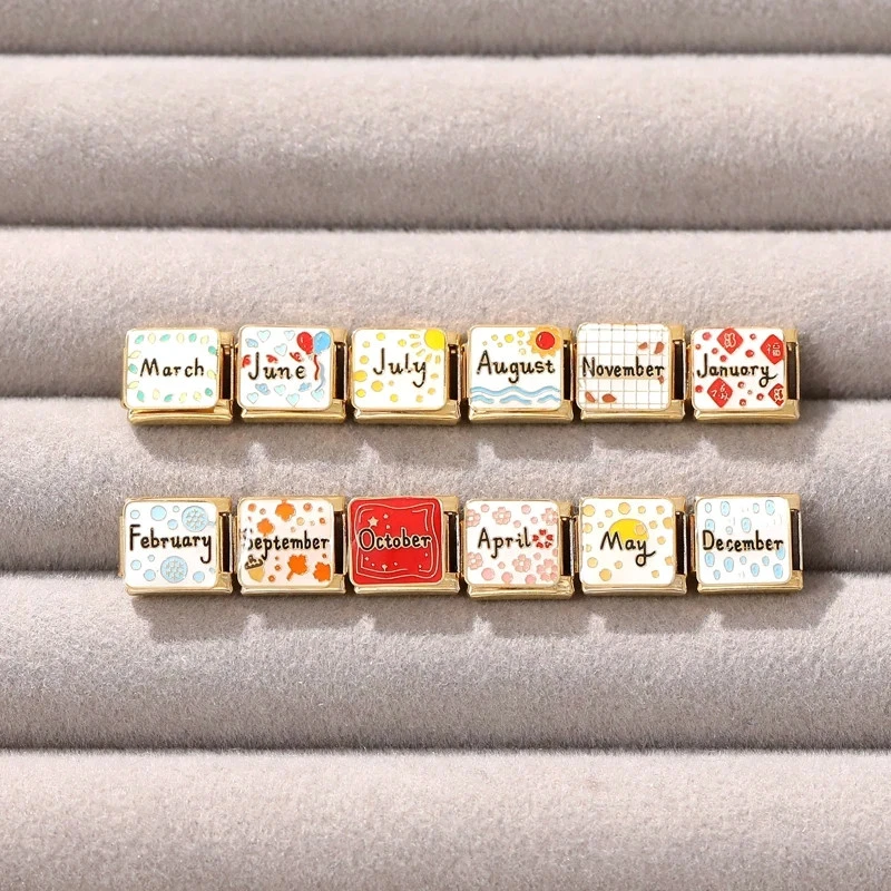 Pulsera de eslabones de acero inoxidable con dije para mujer tono dorado 9 mm estilo clásico joyería Foto 3 de 4