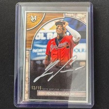 💎2025 TOPPS MUSEUM BASEBALL FRAMED AUTO /15 RONALD ACUNA JR.