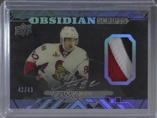 2017 SPx UD Black Obsidian Material Scripts Rookies 42/49 Colin White Auto vd0