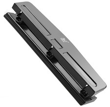 3 Hole Paper Puncher, 10.7 Inch Length, 1/4 Inch Diameter of Circle, 4.25 Inc...