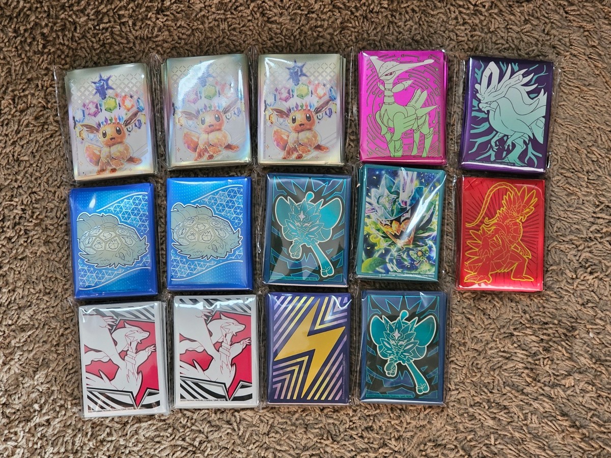 pokemon etb card sleeves Pokemon Paldean Fates Mimikyu 65 ct card sleeves
