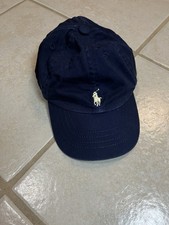 Navy Blue Ralph Lauren Polo Hat Cap Casual Kids Youth