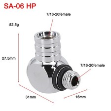 Gorąca sprzedaż adapter obrotowy 360 ° -obrotowy mosiądz z powłoką Cr